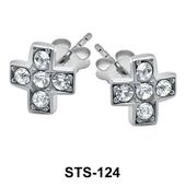 Cross Stud Earring STS-124